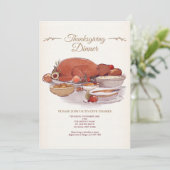 Invitation Au Dîner De Thanksgiving (Debout devant)