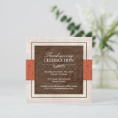 Invitation au dîner de Thanksgiving (Debout devant)