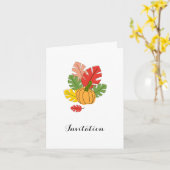 Invitation au dîner de Thanksgiving (Fleur jaune)