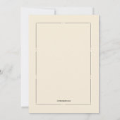 Invitation au dîner de Thanksgiving (Dos)