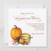Invitation Au Dîner De Thanksgiving (Devant)