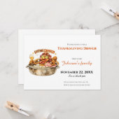 Invitation au dîner de Thanksgiving (Devant/Arrière en situation)