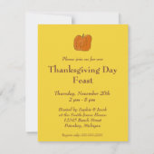 Invitation au dîner de Thanksgiving - Citation de (Dos)
