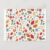 Invitation au dîner de Thanksgiving Couronne de gr (Dos)