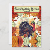 INVITATION AU DÎNER DE THANKSGIVING DINDE (Devant)