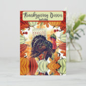 INVITATION AU DÎNER DE THANKSGIVING DINDE (Debout devant)