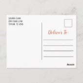 Invitation au dîner de Thanksgiving Écriture (Dos)