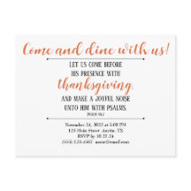 Invitation au dîner de Thanksgiving Écriture
