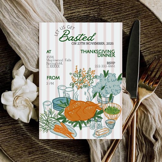 Invitation au dîner de Thanksgiving : Faisons-nous