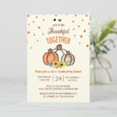 Invitation au dîner de Thanksgiving Fumpkin d'auto (Debout devant)