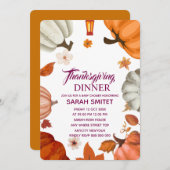 Invitation au dîner de Thanksgiving | Rassemblons- (Devant / Derrière)