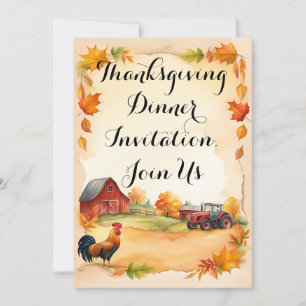 Invitation au dîner de Thanksgiving, rejoignez-nou