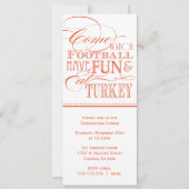 Invitation Au Dîner De Thanksgiving Script (Devant)