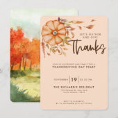 Invitation au dîner de Thanksgiving sur le thème d (Devant / Derrière)