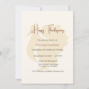 Invitation au dîner de Thanksgiving, Thanksgiving