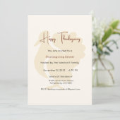 Invitation au dîner de Thanksgiving, Thanksgiving (Debout devant)