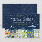Invitation au dîner de vacances de Noël à la maiso (Devant / Derrière)