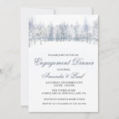 Invitation au dîner d'engagement d'hiver (Devant)