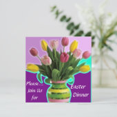 Invitation Au Dîner Des Tulipes De Pâques (Debout devant)