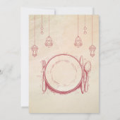 Invitation au dîner d'Iftar de Ramadan dans le sty (Dos)