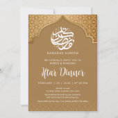 Invitation au dîner d'Iftar du Ramadan sous les ar (Devant)