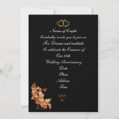 Invitation au dîner du 50e anniversaire lily sur f (Dos)