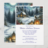 Invitation au dîner du solstice d'hiver (Devant / Derrière)