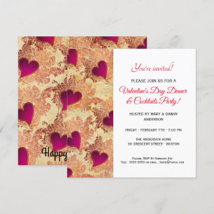 Invitation au dîner et cocktails de la Saint-Valen