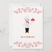 Invitation Au Dîner Formel Inspiré Par Le Chef (Devant)