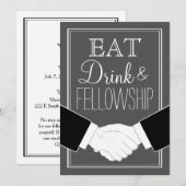 Invitation au dîner Freemason, Masonic Personnalis (Devant / Derrière)