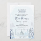 Invitation au dîner Iftar du Ramadan d'hiver Mosqu (Devant)