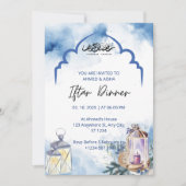 Invitation au dîner Iftar mosquée bleue ramadan (Devant)