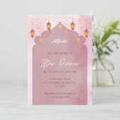 Invitation au dîner Iftar ramadan mosquée rose (Debout devant)