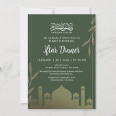 Invitation au dîner Iftar Silhouette de la Mosquée (Devant)