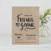 Invitation au dîner Kraft Friendsgiving (Debout devant)
