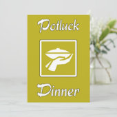 Invitation au dîner Potluck (Debout devant)