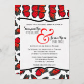 Invitation au dîner Reheasal du papillon rouge Mon (Devant / Derrière)