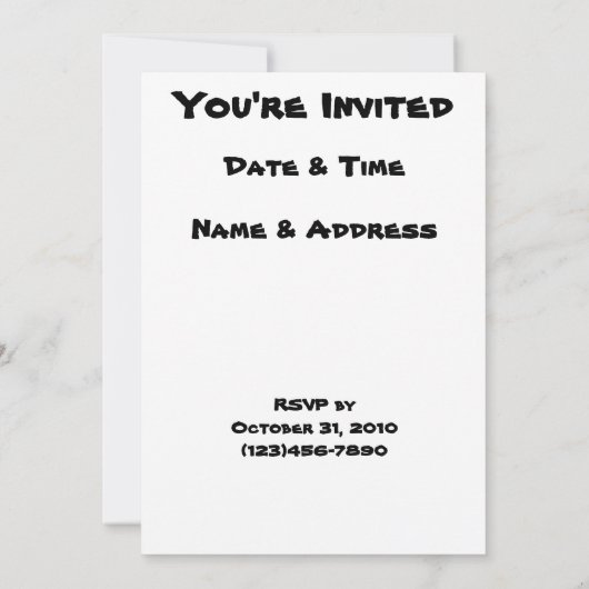 Invitation au dîner Roadkill (Dos)