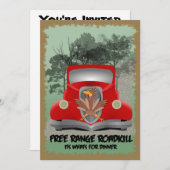 Invitation au dîner Roadkill (Devant / Derrière)