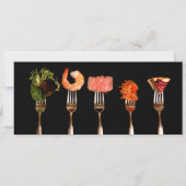 Invitation au dîner Silver and Black (Dos)