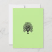 Invitation au dîner Tree Swirl (Dos)