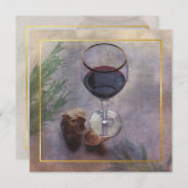 invitation au dîner vin et ail (Devant / Derrière)