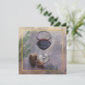 invitation au dîner vin et ail (Debout devant)