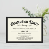 Invitation au Diplôme de fin d'études supérieures  (Debout devant)