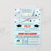 Invitation au diplôme de pilote (Devant / Derrière)