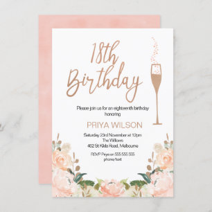 Invitation au dix-huitième anniversaire de l'or Ro