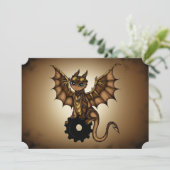 Invitation au Dragon de Steampunk (Debout devant)