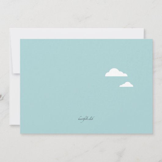 Invitation au drapeau de golf (Dos)