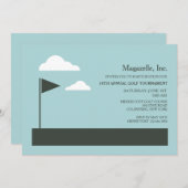 Invitation au drapeau de golf (Devant / Derrière)