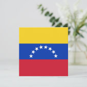 Invitation au drapeau du Venezuela (Debout devant)